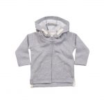 Veste zippée bébé gris personnalisé