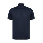 Polo bleu personnalisé publicitaire