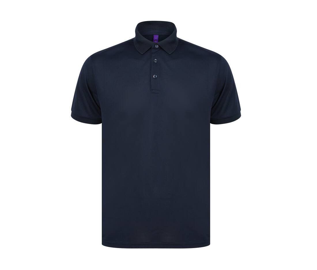 Polo bleu personnalisé publicitaire