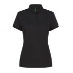 Polo noir personnalisé publicitaire