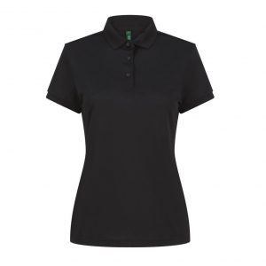 Polo noir personnalisé publicitaire