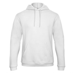 Sweat à capuche blanc personnalisé publicitaire