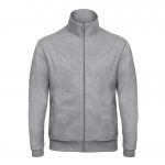 Veste zippée grise clair personnalisé publicitaire