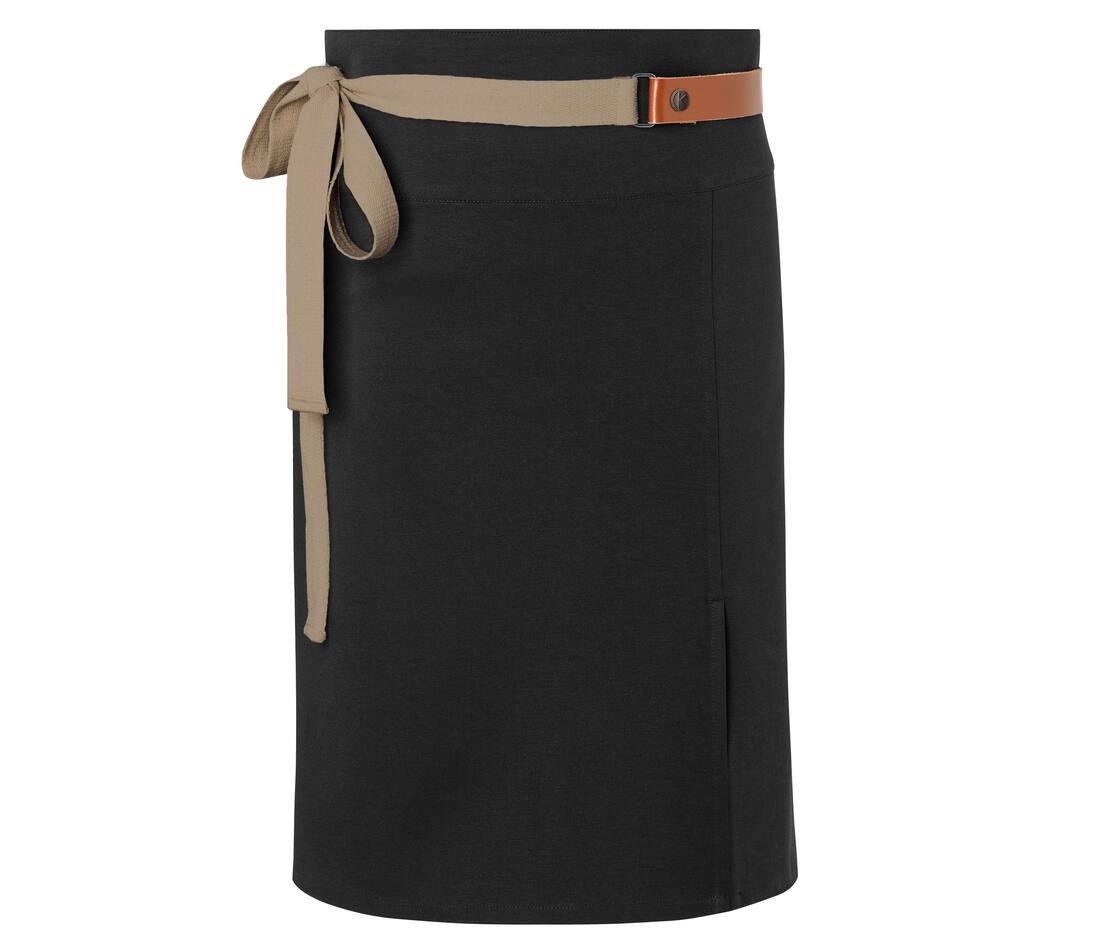 Tablier de cuisine noir promotionnel personnalisable publicitaire