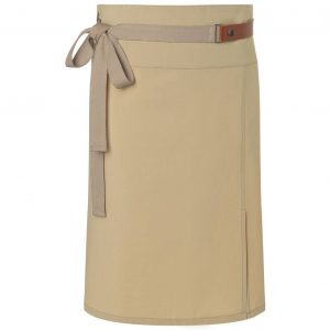 Tablier de cuisine beige promotionnel personnalisable publicitaire