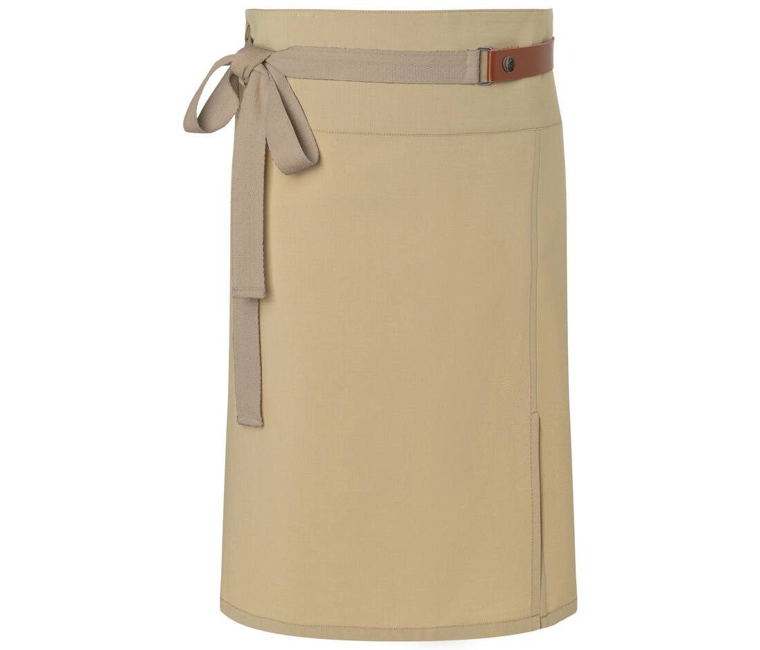 Tablier de cuisine beige promotionnel personnalisable publicitaire