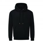 Sweat à capuche noir promotionnel personnalisable publicitaire