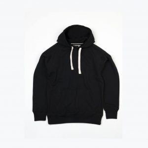 Sweat à capuche noir promotionnel personnalisable publicitaire