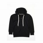 Veste zippée à capuche noire promotionnel personnalisable publicitaire