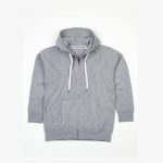 Veste zippée à capuche grise promotionnel personnalisable publicitaire