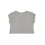Tee-shirt court gris promotionnel personnalisable publicitaire