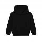 Sweat à capuche enfant noir promotionnel personnalisable publicitaire
