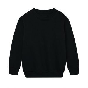 Sweat enfant noir promotionnel personnalisable publicitaire