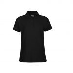 Polo noir promotionnel personnalisable publicitaire