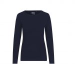 Tee-shirt manches longues bleu promotionnel personnalisable publicitaire