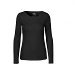Tee-shirt manches longues noir promotionnel personnalisable publicitaire