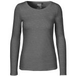 Tee-shirt manches longues gris promotionnel personnalisable publicitaire
