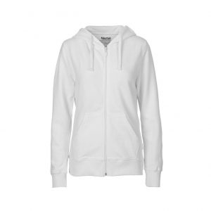 Veste zippée blanc promotionnel personnalisable publicitaire