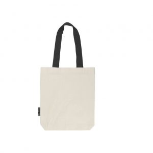 tote bag beige et hanses noir promotionnel personnalisable publicitaire