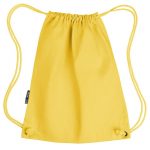 sac à dos cordelettes jaune promotionnel personnalisable publicitaire