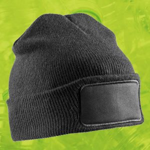 Bonnet noir promotionnel personnalisable publicitaire