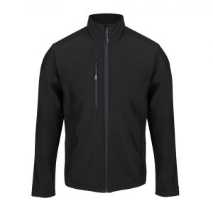 Veste softshell noir promotionnel personnalisable publicitaire