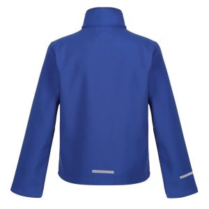Veste softshell enfant bleu promotionnel personnalisable publicitaire
