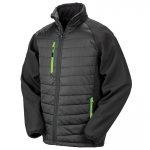 Veste bi matière vert promotionnel personnalisable publicitaire