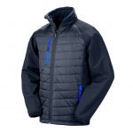 Veste bi matière bleue promotionnel personnalisable publicitaire