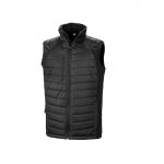Veste sans manches noir promotionnel personnalisable publicitaire