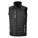 Veste sans manches noir et gris promotionnel personnalisable publicitaire