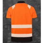 Polo de sécurité orange promotionnel personnalisable publicitaire