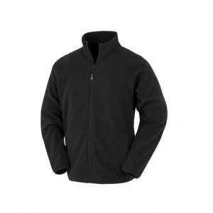 Veste zippée noire promotionnel personnalisable publicitaire