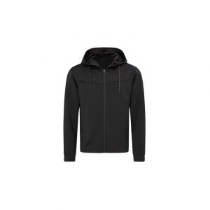 Veste à capuche noire promotionnel personnalisable publicitaire