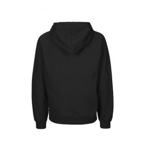 Sweat à capuche unisexe noir promotionnel personnalisable publicitaire