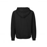 Sweat à capuche zippée noir promotionnel personnalisable publicitaire