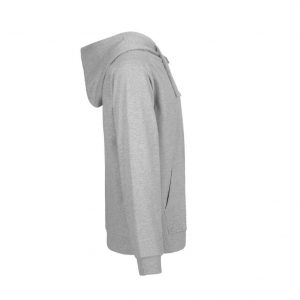 Sweat à capuche zippée gris promotionnel personnalisable publicitaire