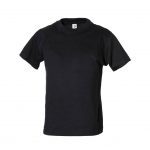 Tee-shirt noir promotionnel personnalisable publicitaire
