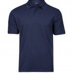 Polo bleu personnalisé publicitaire