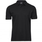 Polo noir personnalisé publicitaire