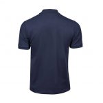 Polo bleu personnalisé publicitaire