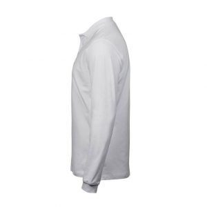 Polo manches longues blanc personnalisé