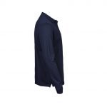 Polo manches longues bleu personnalisé