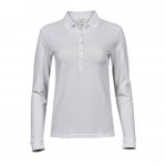 Polo manches longues blanc personnalisé