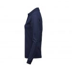 Polo manches longues bleu personnalisé