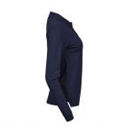 Polo manches longues bleu personnalisé