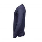 Tee-shirt manches longues bleu personnalisé