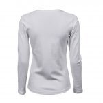 Tee-shirt femme manches longues blanc personnalisé