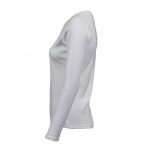 Tee-shirt femme manches longues blanc personnalisé