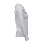Tee-shirt femme manches longues blanc personnalisé